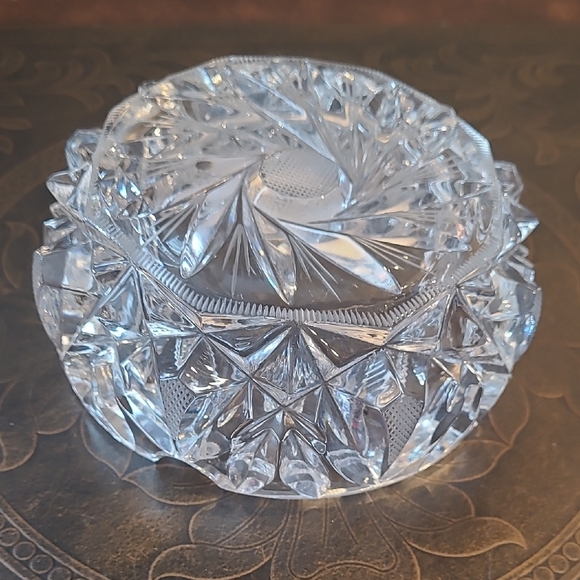 Crystal Cut Glass Ashtray - Picture 4 of 5